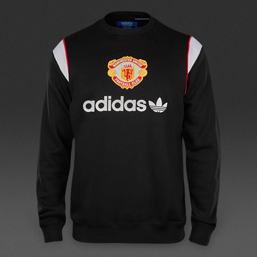 Adidas Originals Manchester United Crew Top Black for Men
